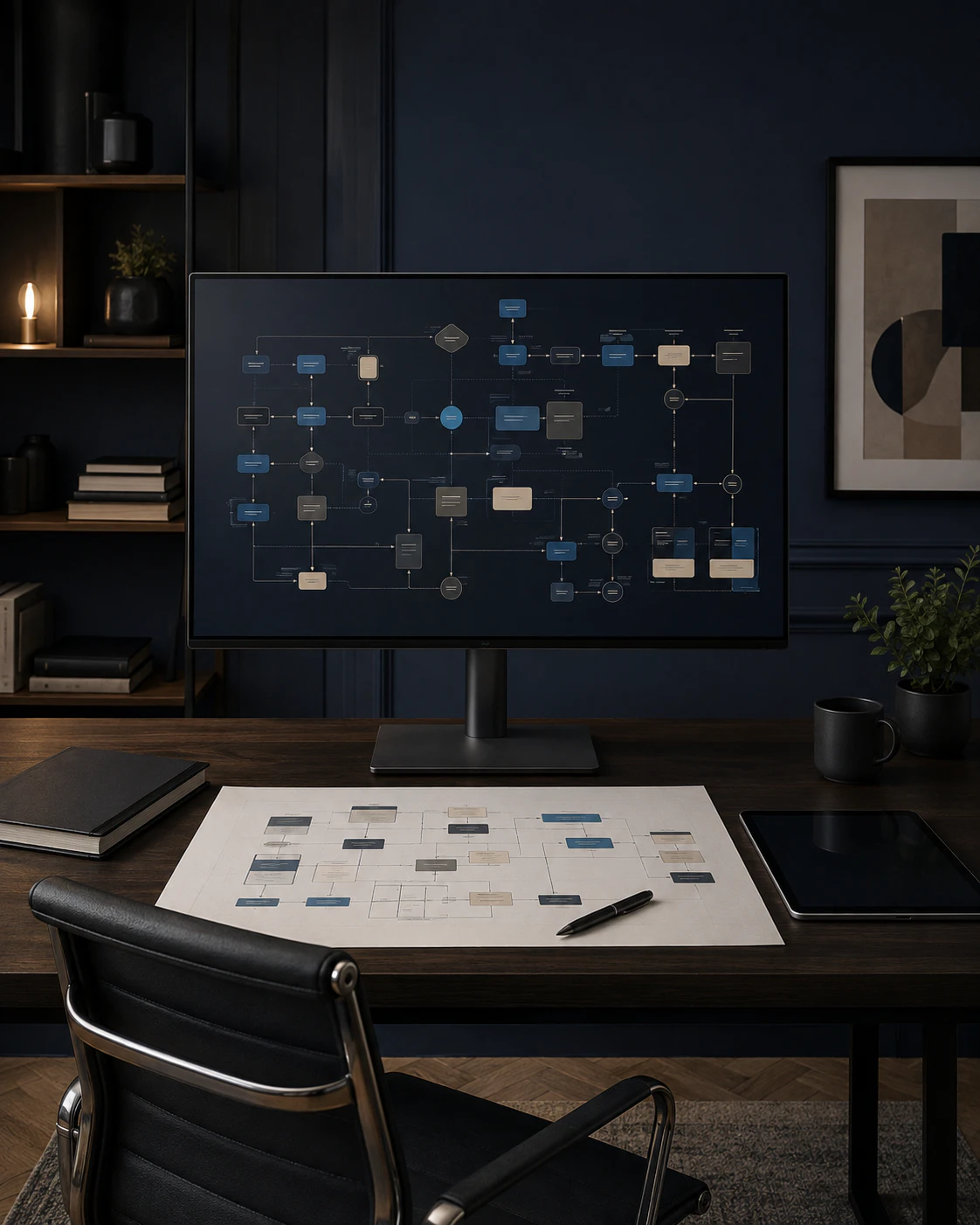 Website and business workflow review workspace